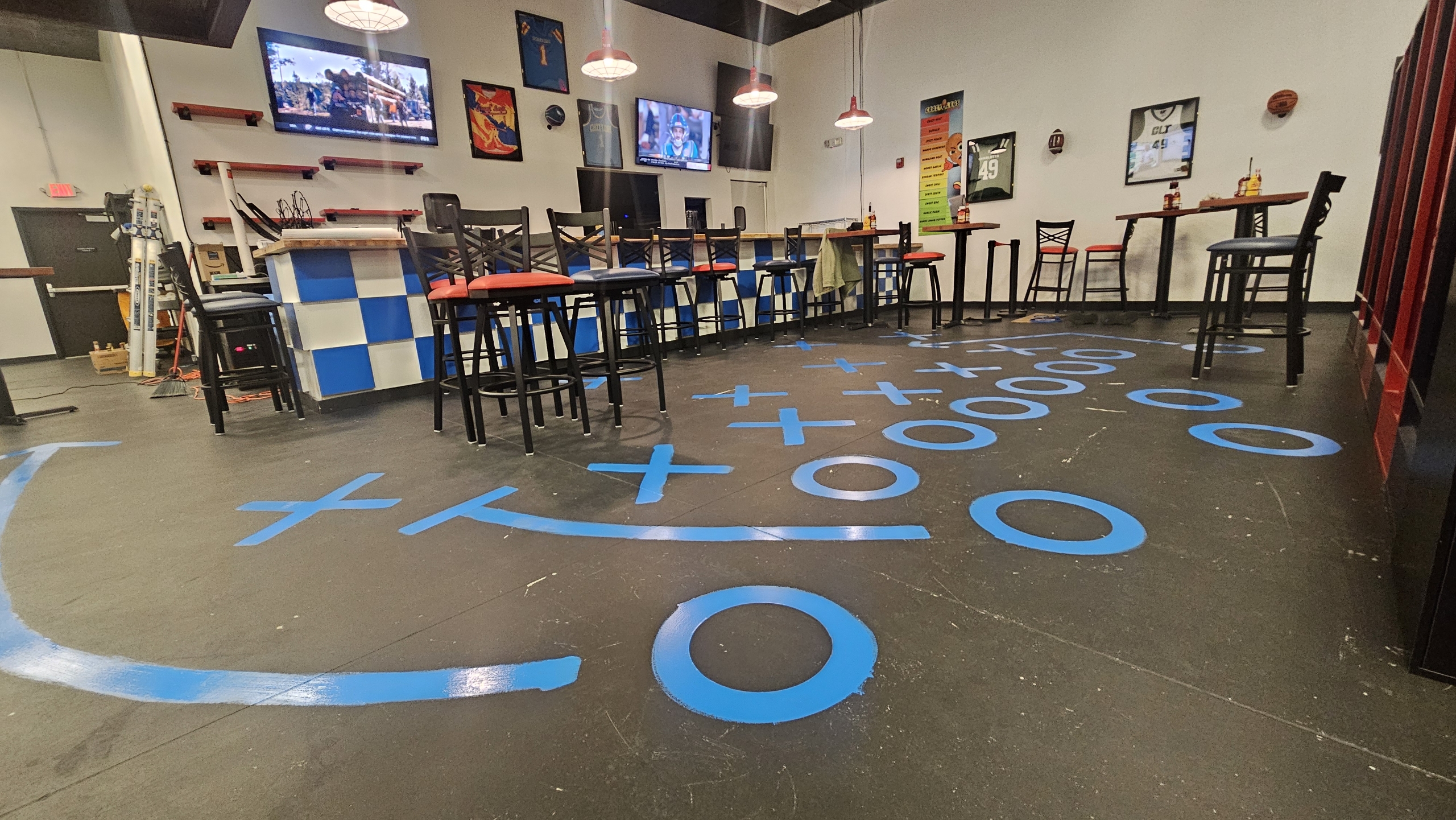 Crazy Legs CLT Restaurant Floor